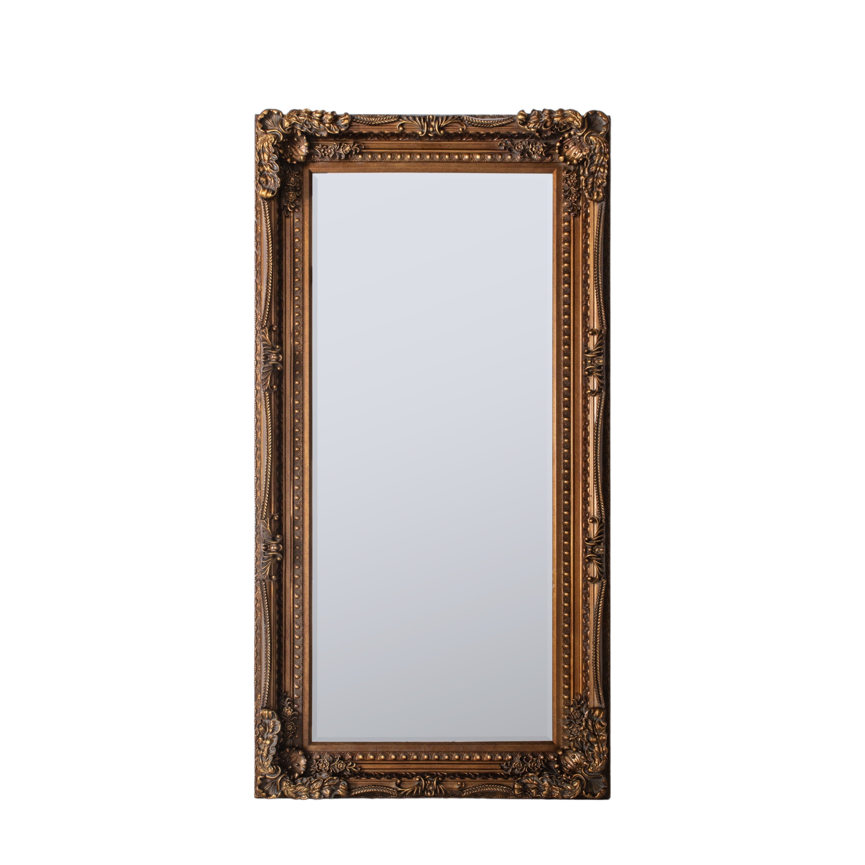 Lucian Antique Gold Full Length Leaner Mirror